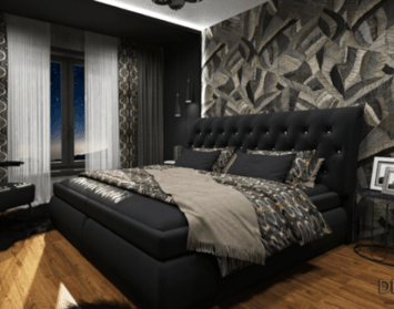 Očima designéra: Černá barva ložnici sluší