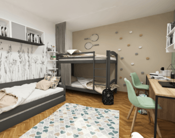 Očima designéra: Zařízení pokoje pro 3 děti