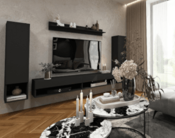 Očima designéra: Černý nábytek jako stylový prvek moderního obývacího pokoje