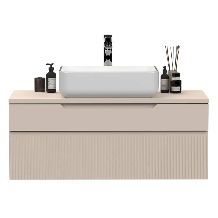 Koupelnová skříňka s umyvadlem 100-2Z RIO kašmírová 1