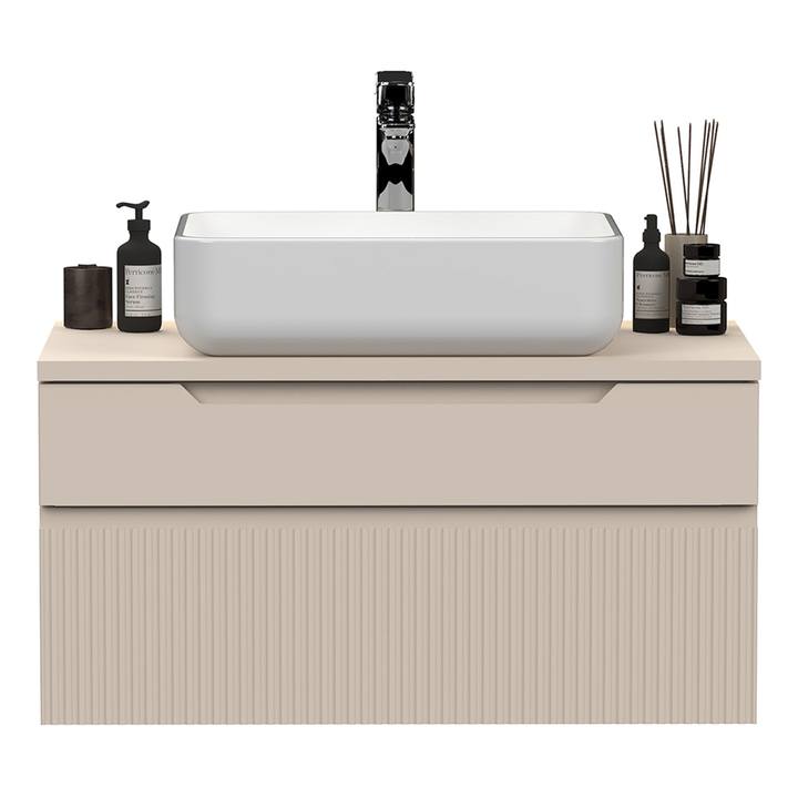 Koupelnová skříňka s umyvadlem 80-2Z RIO kašmírová 1