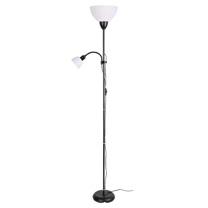 Sconto Stojací lampa ACTION PRO černá