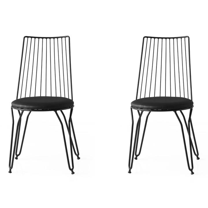 Sconto Jídelní židle ADA černá, set 2 ks