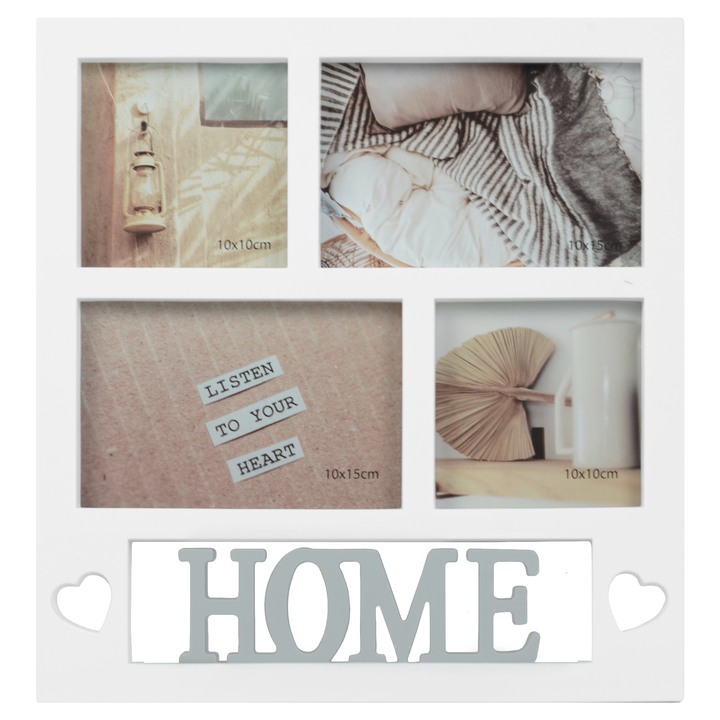 Multirám home na 4 foto ADANSON bílá 1
