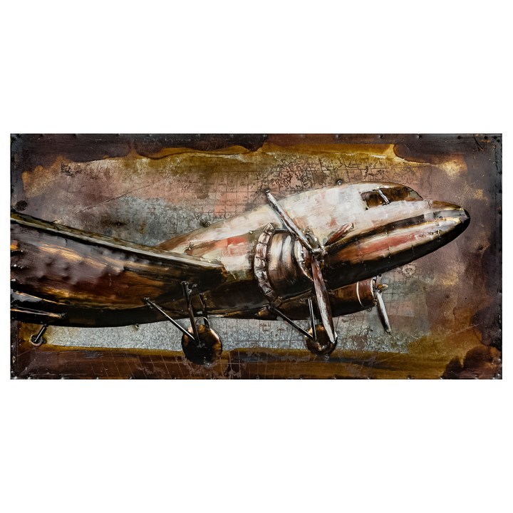 Kovový obraz AEROPLANE 40x80 cm 1