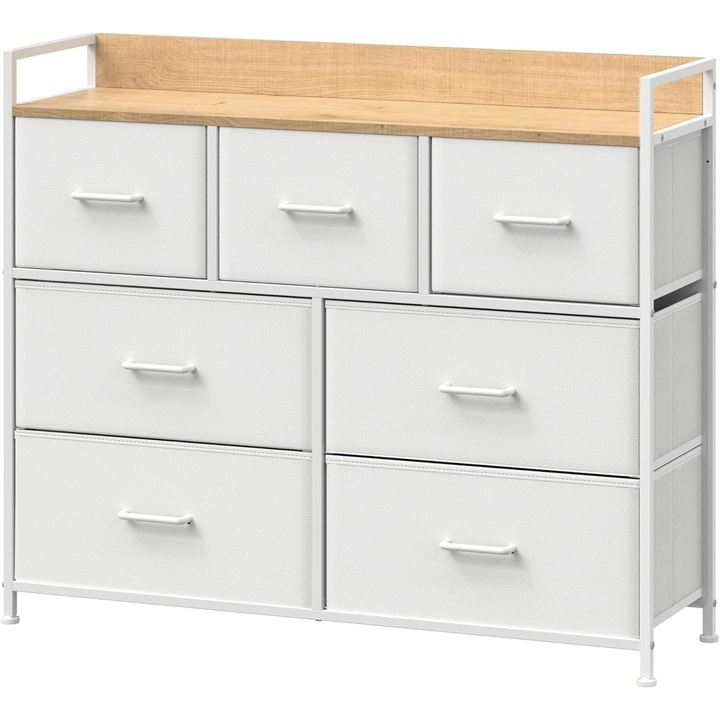 Sconto Komoda ALA bílá/přírodní