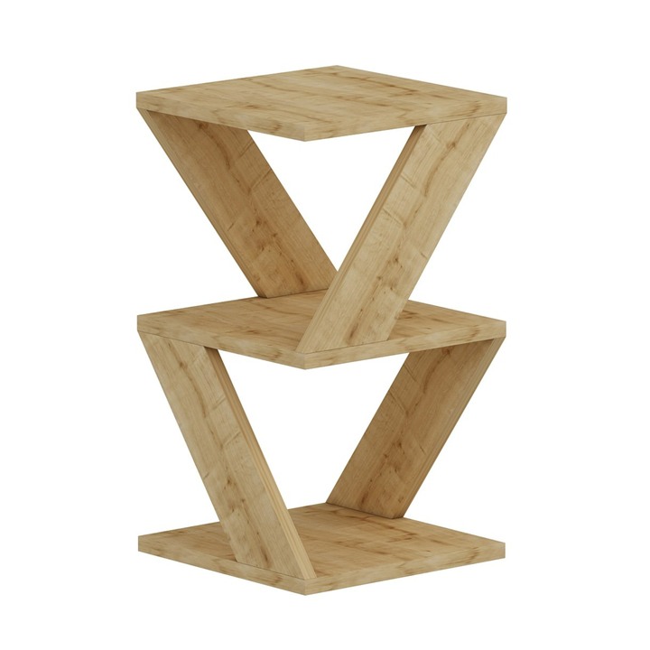 Sconto Přístavný stolek ALBENI dub sapphire