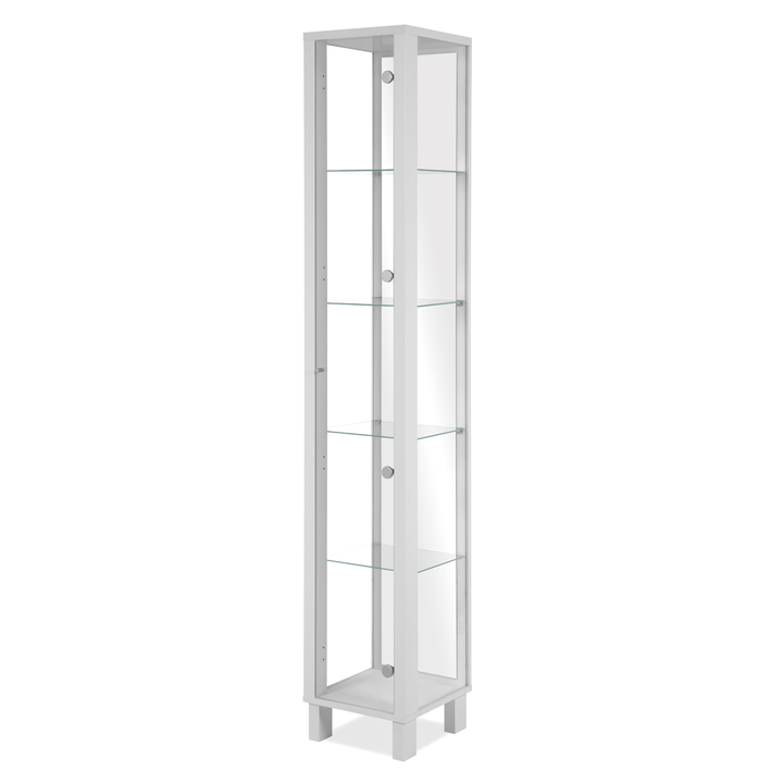 Sconto Vitrína ALBI bílá/sklo