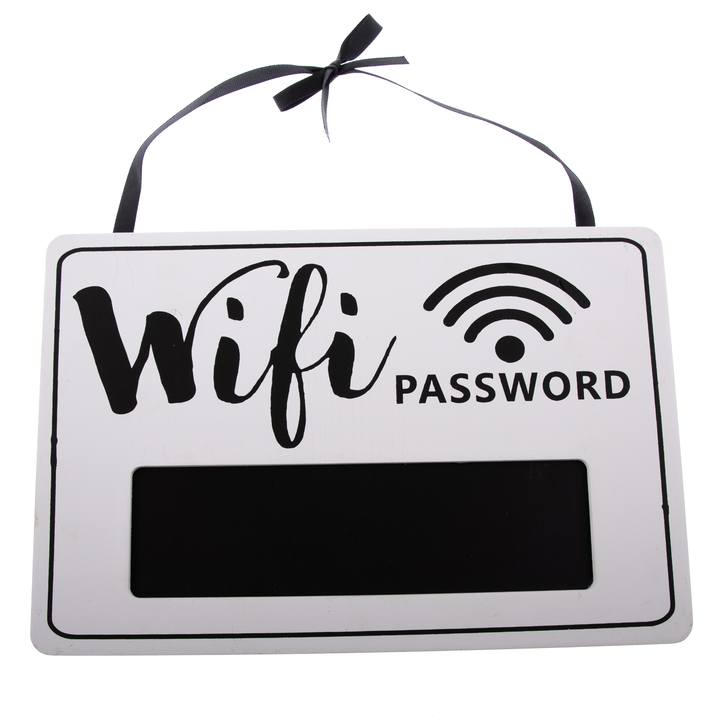 Závěsná cedule wifi ALEENA bílá 1