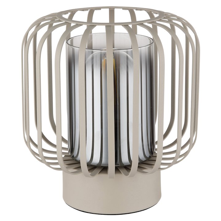 Stolní lampa ALFRED písková/šedá 1