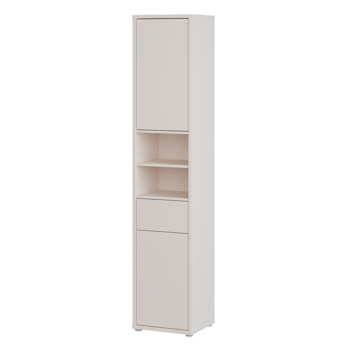 Vysoká koupelnová skříň ALICE písková 1