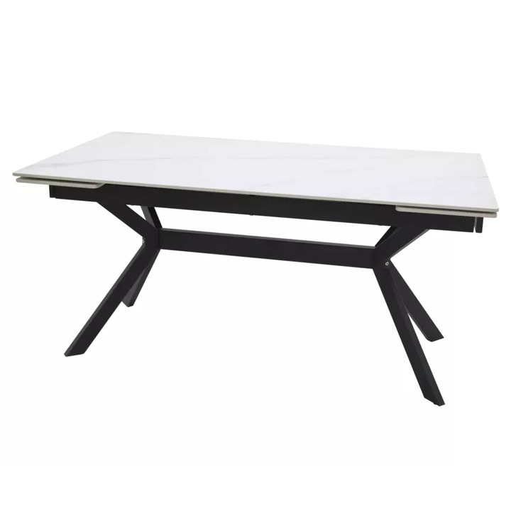 Sconto Jídelní stůl AMPIRAO bílá/černá, šířka 160 cm