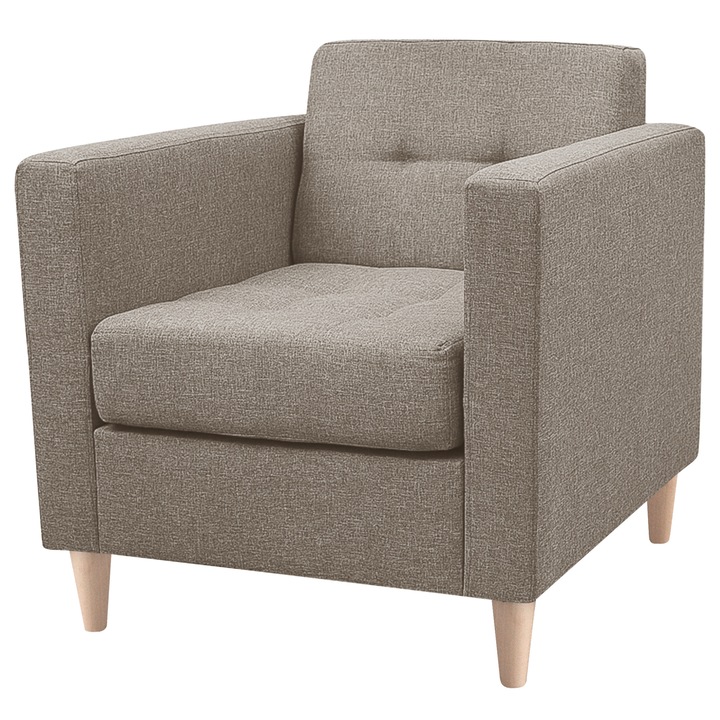 Křeslo ANDY světle šedá 1