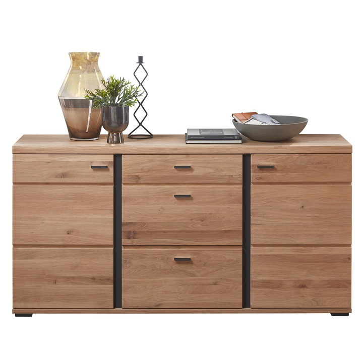 Sconto Komoda ANIELA II dub artisan/černá