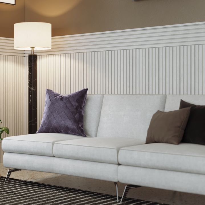 Sconto Nástěnný panel ANNA bílá