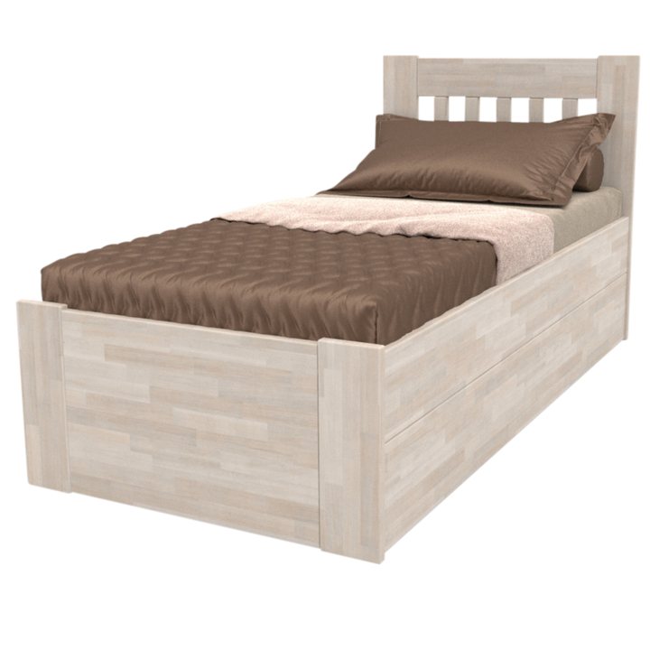 Postel APOLONIE BOX I buk/bílá, 100x200 cm 1