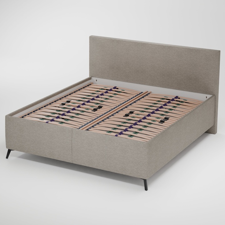 Postel s roštem ARAGON šedobéžová, 180x200 cm 1