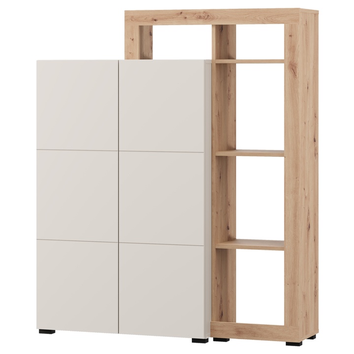 Sconto Komoda ARGYLL 138 kašmírová/dub artisan