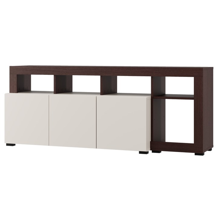TV komoda ARGYLL 154 1Z1D kašmírová/tmavý dub 1