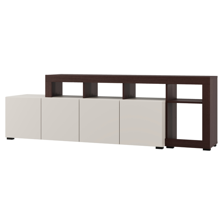 Sconto TV komoda ARGYLL 192 4D kašmírová/tmavý dub