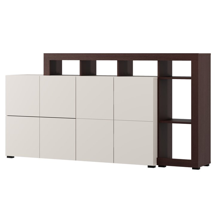 Sconto Komoda ARGYLL 192 kašmírová/tmavý dub