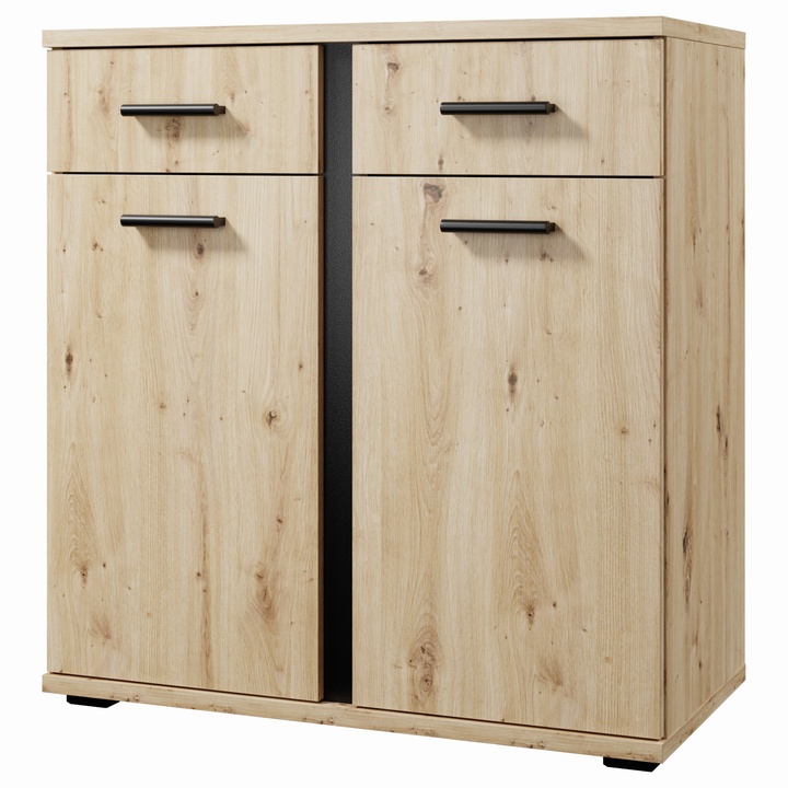 Komoda ARLANA 2 dub artisan/černá 1