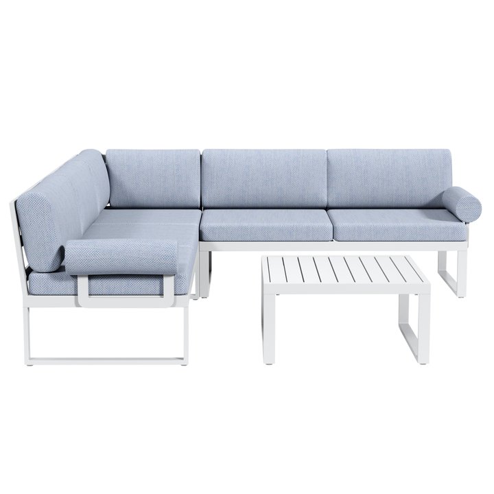 Sconto Zahradní set ARLON bílá/modrá