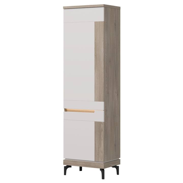 Sconto Policová skříň ASSEM AN10 pravá, dub cremona/kašmírová