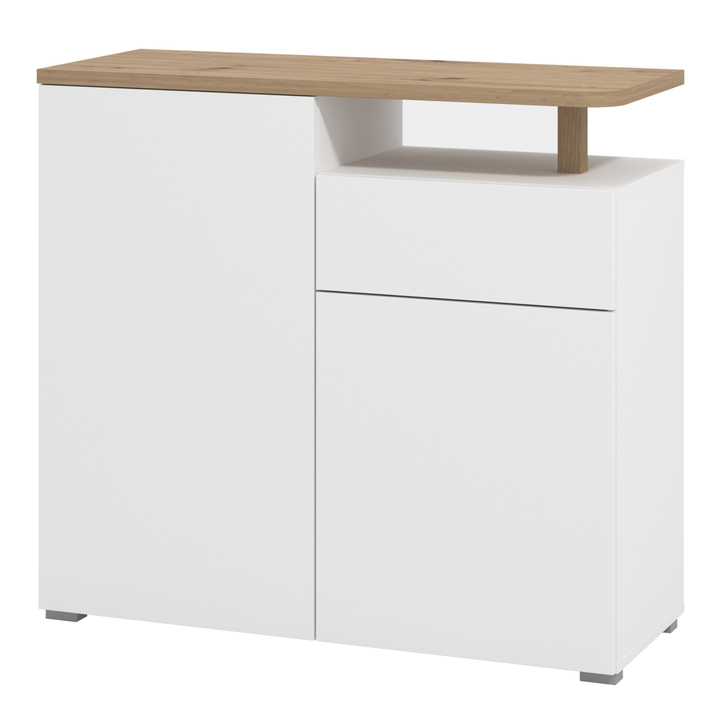 Sconto Komoda ATERNO I bílá/dub artisan