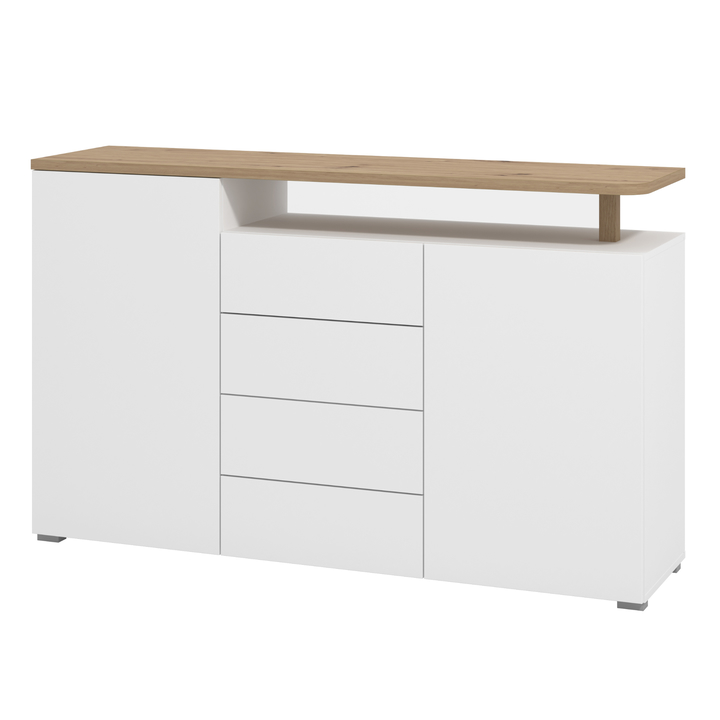 Sconto Komoda ATERNO II bílá/dub artisan