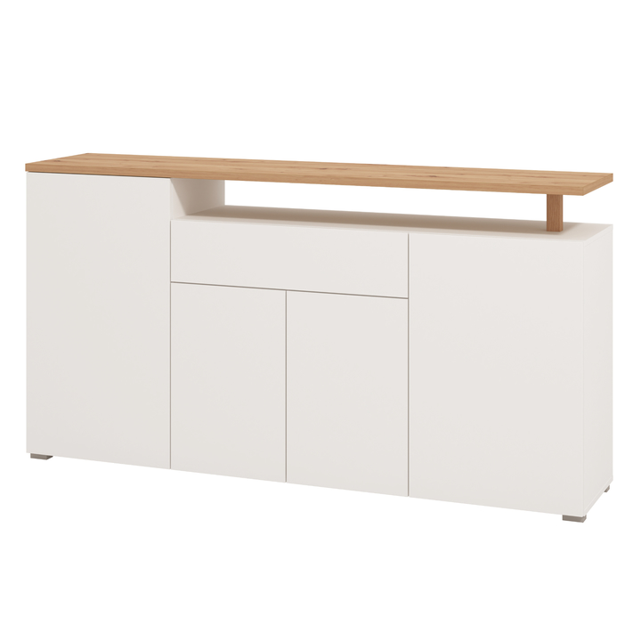 Sconto Komoda ATERNO III bílá/dub artisan