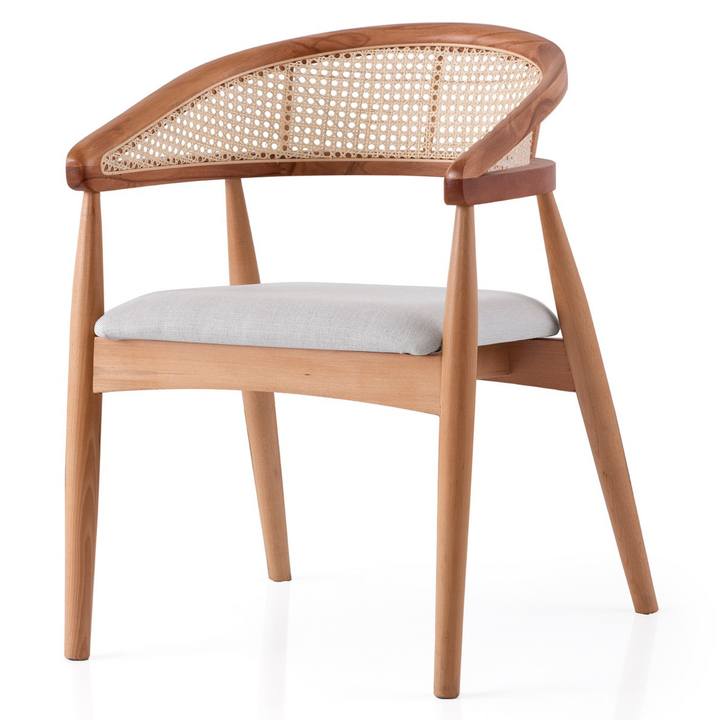 Sconto Jídelní židle ATLAS krémová/dub