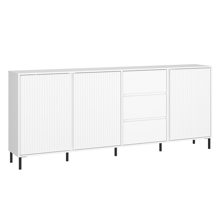 Sconto Komoda AVENALE 02 bílá vysoký lesk