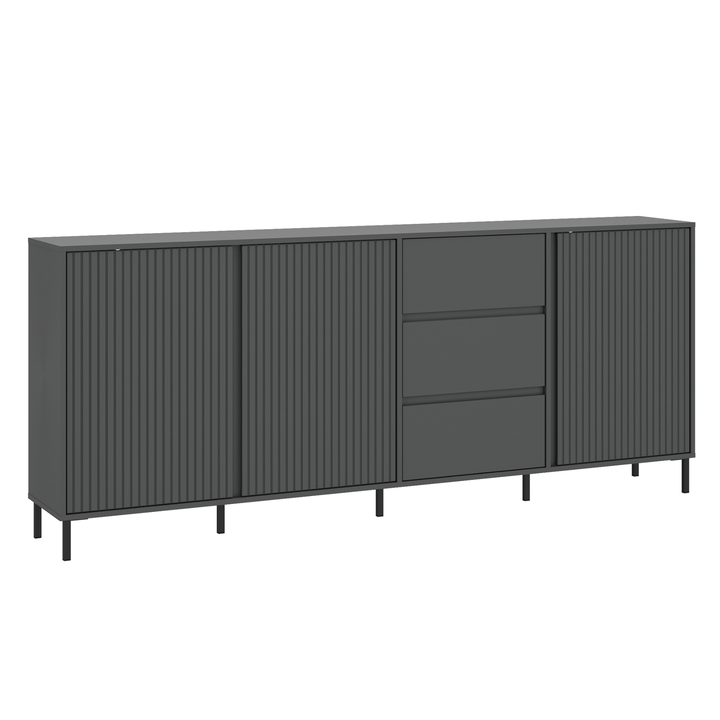 Sconto Komoda AVENALE 02 antracitová