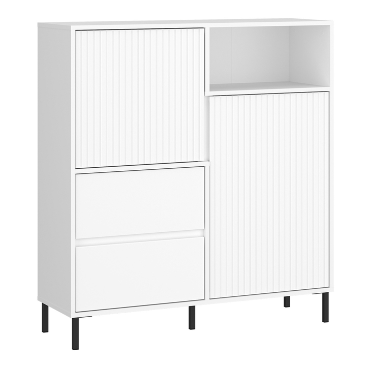 Sconto Komoda AVENALE 03 bílá vysoký lesk