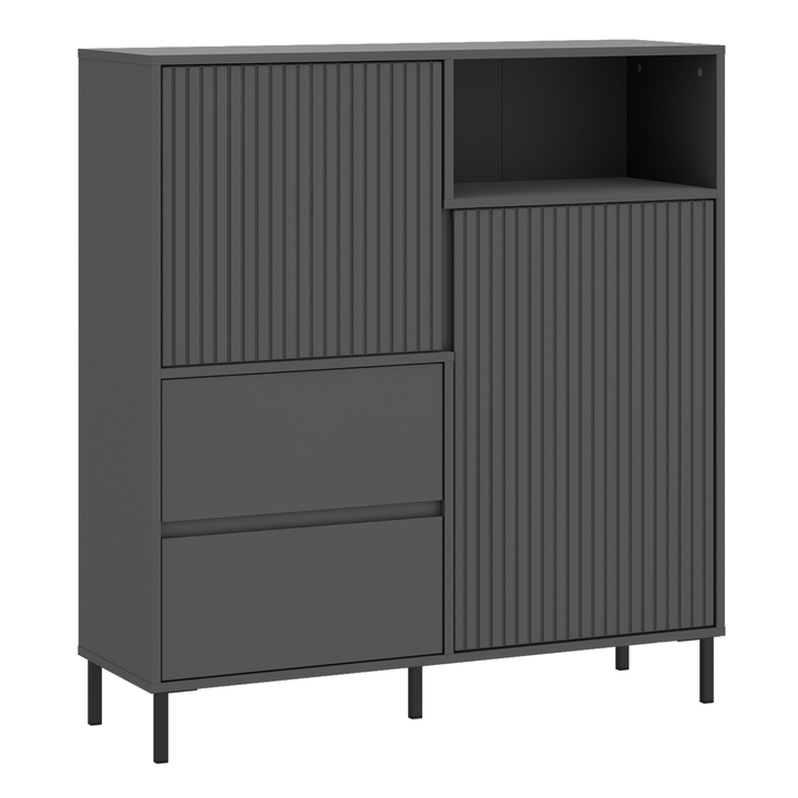 Sconto Komoda AVENALE 03 antracitová