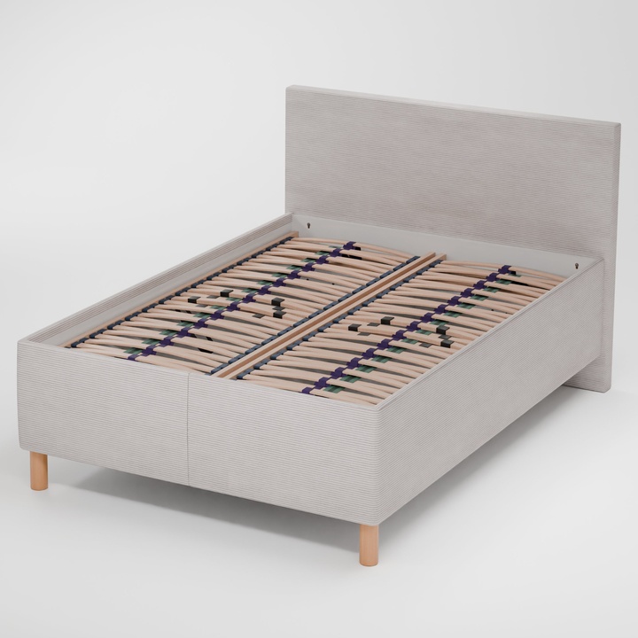 Sconto Postel s roštem AXIS krémová, 140x200 cm