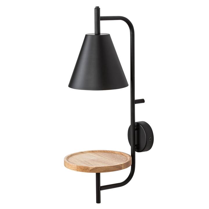 Sconto Nástěnné svítidlo AZOME černá/přírodní