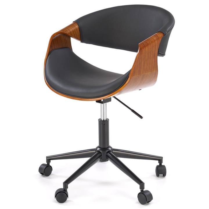 Sconto Kancelářská židle BALBU ořech/černá