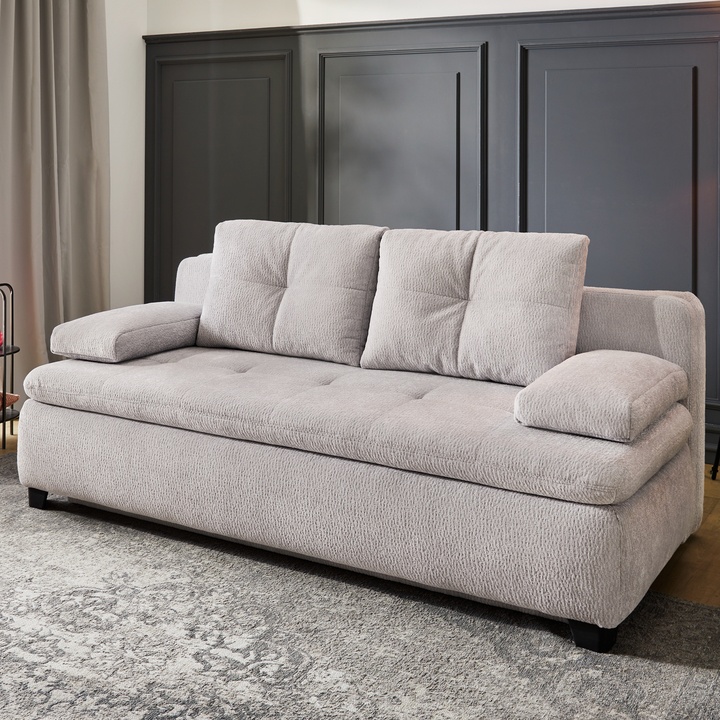 Pohovka BALU světle šedá 1