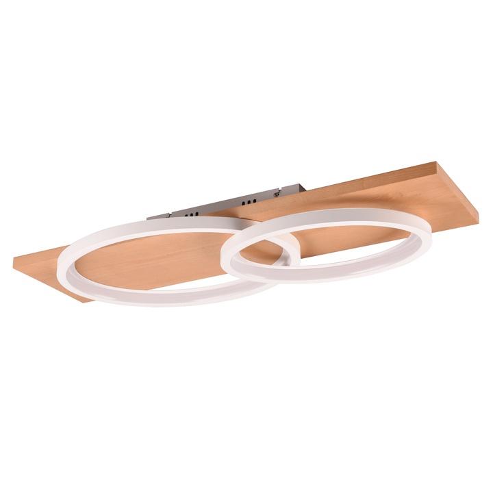 Sconto Stropní svítidlo BARCI bílá/přírodní