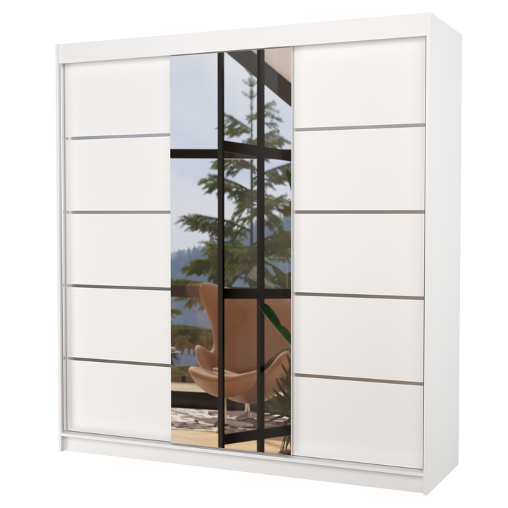 Sconto Šatní skříň BARGO bílá