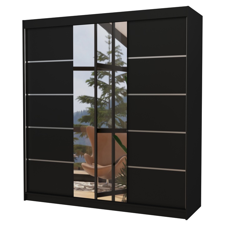 Sconto Šatní skříň BARGO černá