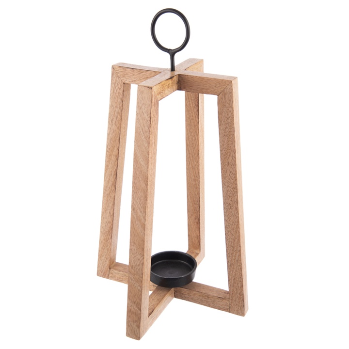 Sconto Svícen BARNES mango/kov, výška 44 cm