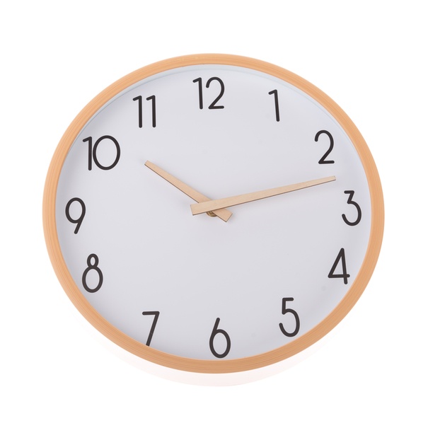 Sconto Nástěnné hodiny BASIC žlutá, ⌀ 31 cm