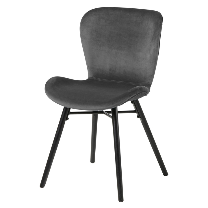 Sconto Jídelní židle BATILDA-A1 tmavě šedá/matná černá