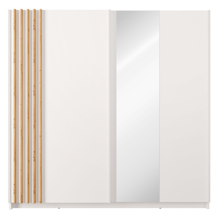 Sconto Šatní skříň BAYADERO bílá, šířka 201 cm