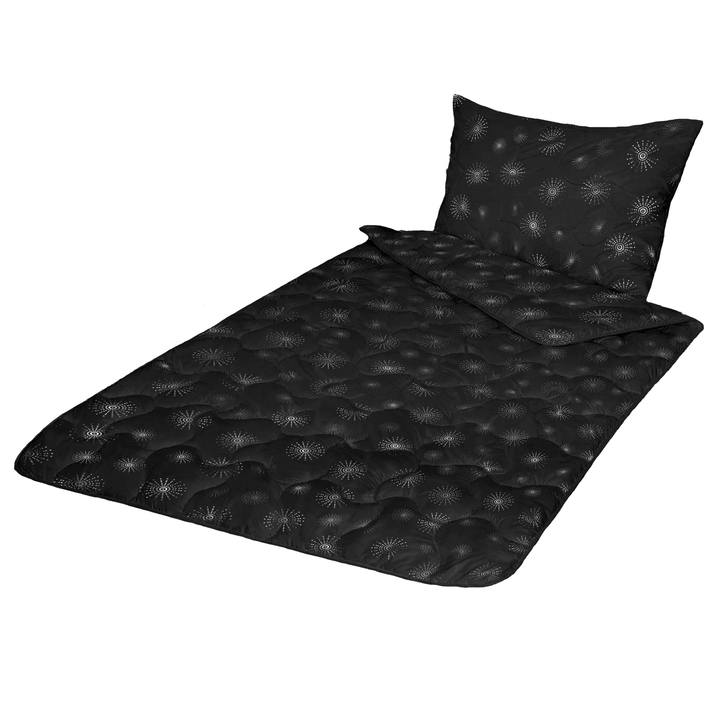 Sconto Přikrývka BEAM černá, 140x200 cm