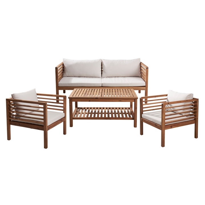 Sconto Zahradní sada BECKER 3 akácie/béžová