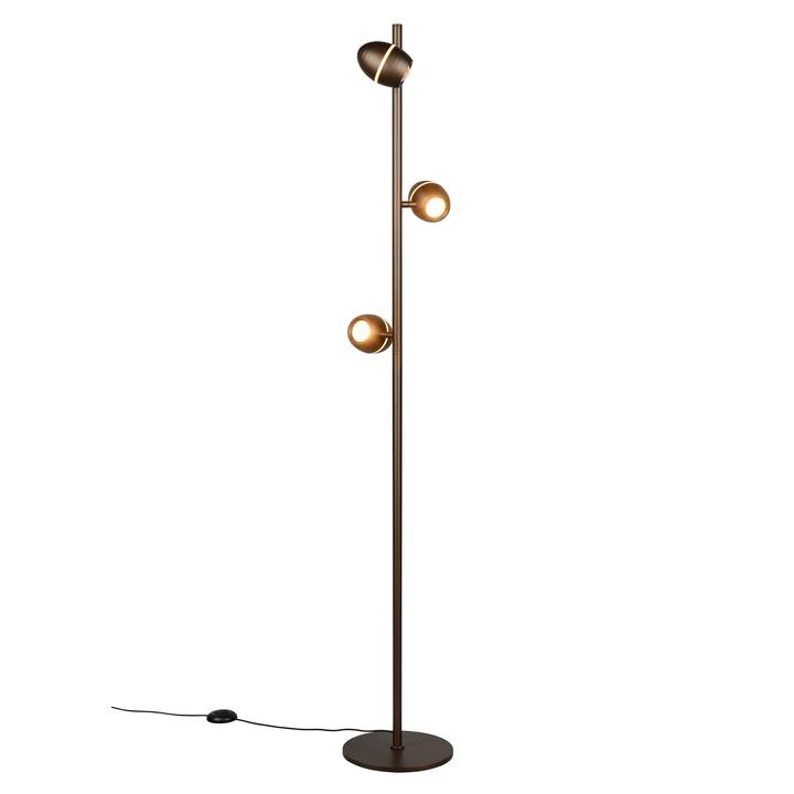 Stojací lampa BEDFORD hnědá 1